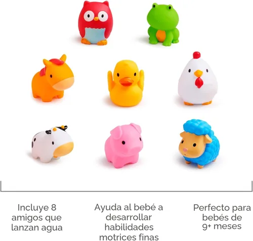 Miniatura 4 de Juguete lanzaagua para baño de Munchkin, 5", Amigos del corral