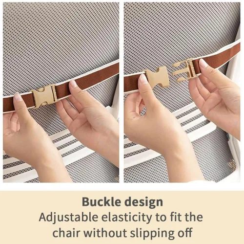 Miniatura 2 de Cojín para Silla de Escritorio con Asiento Suave y Respaldo, 90x50cm Gris claro