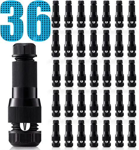 Miniatura 10 de SUNVIE Conectores de cable Fastlock de bajo voltaje para luces de camino, luces de camino, conector de cable de calibre 12-14, funciona con Malibu