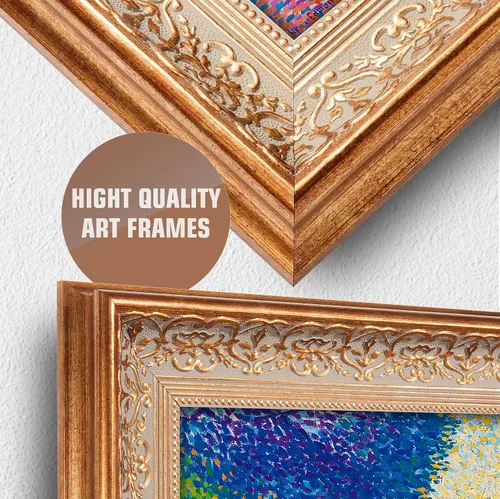 Miniatura 165 de A&T ARTWORK Campo de trigo con cipreses de Van Gogh Las reproducciones de arte clásico mundial, impresiones en lienzo giclée para decoración