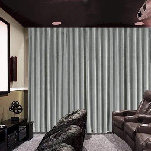 Miniatura 19 de cololeaf Panel de cortinas opacas de terciopelo con forro para cine en casa, cortina de ganchos planos para barra transversal o pista, 100 pulgadas