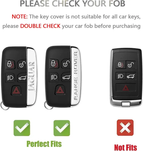 Miniatura 2 de OFFCURVE Key Fob Cover for Land Rover, Full TPU Protective Car Key Case Holder for Land Rover Evoque Velar Sport Discovery Freelander2 LR4 Sport and