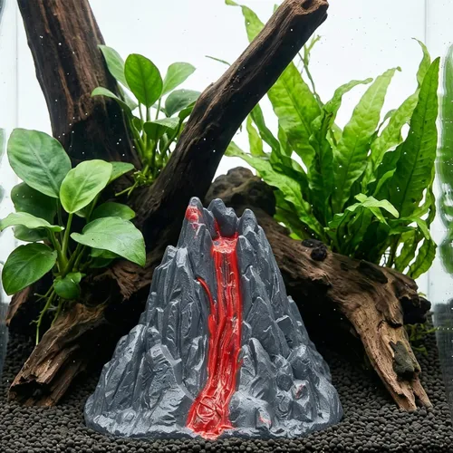 Miniatura 9 de Toyvian Juguete de modelo de volcán realista, figura de volcán de lava de simulación de 2.76 pulgadas para proyectos de ciencia, dioramas escolares