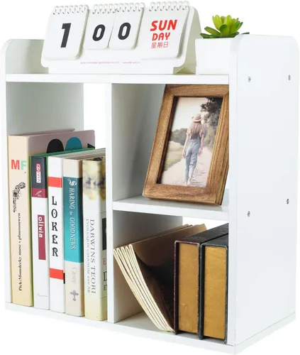 Miniatura 15 de PAG Organizador de Escritorio Estante de Escritorio Estantería Ajustable de Encimera Estantes de Mesa Pequeños Organizador de Libros Organización