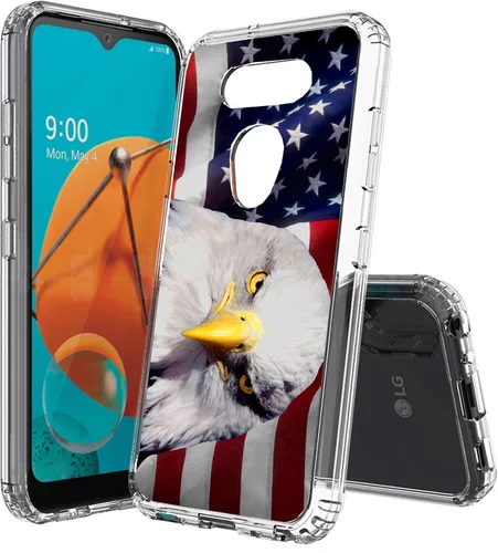 Miniatura 16 de Compatible con LG Aristo 5, funda transparente impresa, a prueba de golpes, arañazos, compatible con LG Phoenix 5/Fortune 3/Tribute Monarch/Risio 4