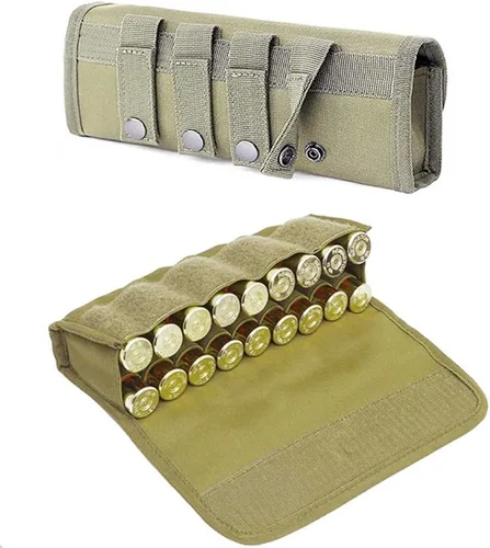 Miniatura 2 de ACEXIER - Bolso táctico Molle de 18 rondas para cartuchos de caza militar, bolsa de munición, bolsa de cintura militar para balas de pistola de Verde