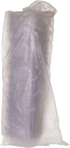 Miniatura 7 de ECO PRODUCTS Contenedores de delicatessen compostables de 8oz transparentes rectangulares con tapas, paquete de 100, para preparación de comidas