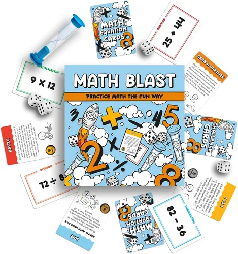 Miniatura 9 de ¡Explotación matemática! Juegos matemáticos geniales para niños de 8 a 12 años - Divertido juego educativo de matemáticas mentales para el hogar