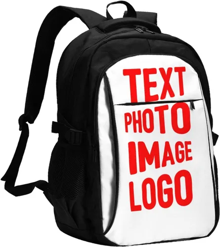 Miniatura 11 de Mochila personalizada Mochila personalizada Hombro de gran capacidad Agregue su propio nombre Mochila de viaje