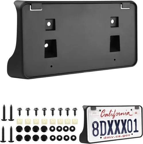 Miniatura 8 de Ajuste personalizado para soporte de placa de matrícula Ford F-150 2008 2007 2006 Marco de placa de matrícula frontal negro Accesorios de automóvil