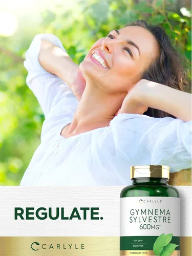 Miniatura 6 de Carlyle Gymnema Sylvestre Cápsulas 600 mg 200 unidades Suplemento sin OMG y sin gluten