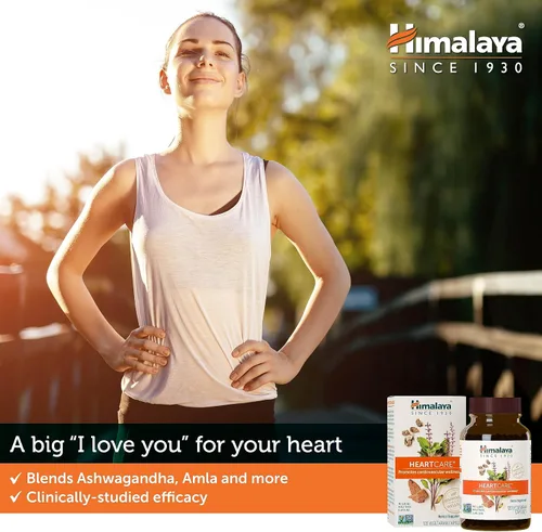 Miniatura 3 de Himalaya HeartCare, suplementos de colesterol y presión arterial para bienestar cardiovascular y salud cardíaca, 720 mg, 120 cápsulas, suministro