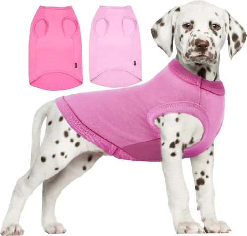 Miniatura 14 de Camisa azul en blanco para perros,Camisetas grandes para perros y niñas,Camiseta lisa de bulldog francés,L azul real Azul y Royal