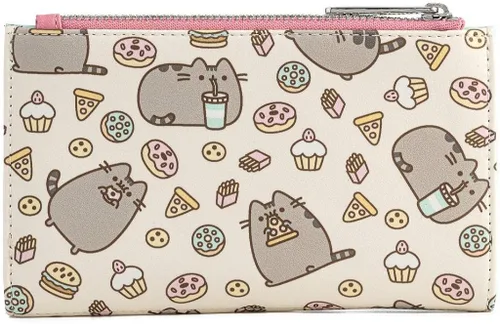 Miniatura 3 de Loungefly Pusheen The Cat Snacks - Cartera de piel sintética con estampado completo, Multi