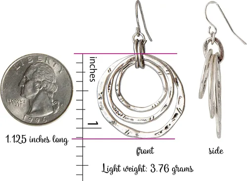 Miniatura 18 de Pendientes bohemios antiguos de 3 círculos Colección SPUNKYsoul