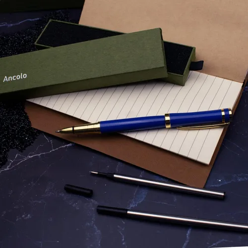 Miniatura 2 de Ancolo Fancy Roller Pen Set de bolígrafo de lujo con 2 recambios de tinta negra - 0.028 in. Bonitos bolígrafos de regalo para mujeres o hombres.