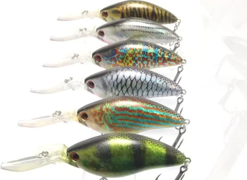 Miniatura 16 de Minnow Crankbait para pesca de lubina Señuelo de lubina Jerkbait Señuelos de pesca y caja de aparejos HC15KB