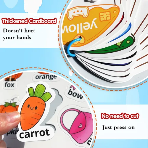 Miniatura 6 de Montessori Busy Book - Juguetes de clasificación de colores para niños pequeños de 3 a 5 años, juguetes educativos para autismo, actividades