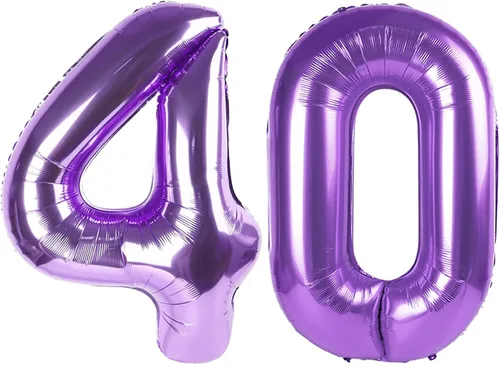 Miniatura 31 de Globos de números de 5 globos de 40 pulgadas, decoraciones de cumpleaños azules para niños y niñas, globos de números azul marino grandes