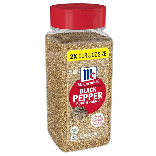 McCormick Pimienta negra molida pura, 6 oz