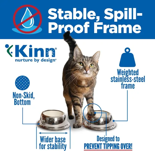 Miniatura 5 de Kinn Whisker Fatigue - Cuenco para gatos compostable y desechable para alimentos o agua, 24 onzas (50 repuestos), plato para gatos apto para bigotes