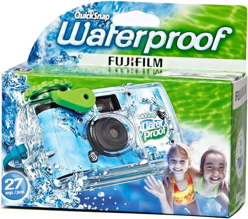 Miniatura 2 de Fujifilm Quick Snap Impermeable 27 exp. 1.378in Cámara 800 Película, AzulVerdeBlanco, 1 Pack