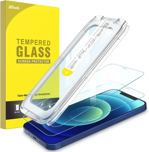 Miniatura 11 de JETech Protector de pantalla One Touch Install para iPhone 11/XR de 6.1 pulgadas, película de vidrio templado de cobertura completa, kit