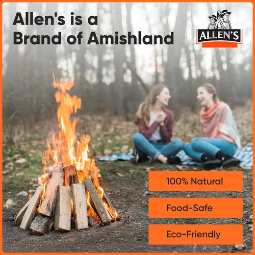 Miniatura 2 de Allen's Madera de Encendido Natural – Caja de 8 LB de Palillos Iniciadores de Fuego Secados al Horno para Fogatas, Estufas de Leña y Barbacoas