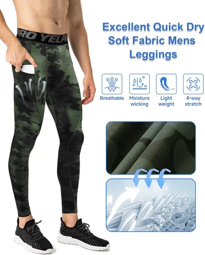 Miniatura 24 de SPVISE Pantalones de compresión para hombre, leggings para deportes, gimnasio, mallas atléticas frescas y secas, capa base para correr, fútbol
