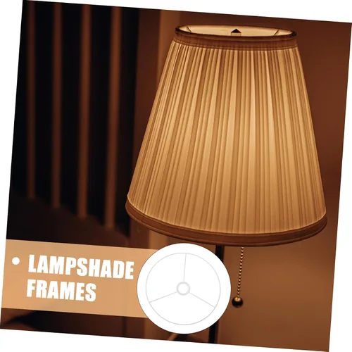 Miniatura 7 de LABRIMP Elegante marco de pantalla redonda adecuado para lámpara colgante de lámpara blanca