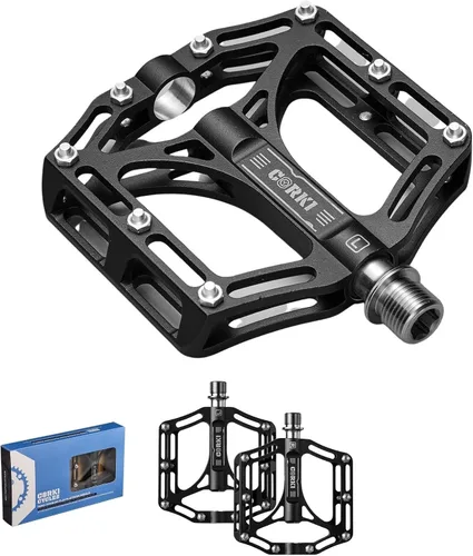Miniatura 9 de Corki Cycles TOPO Pedales de bicicleta de montaña con plataforma plana de titanio - 9/16