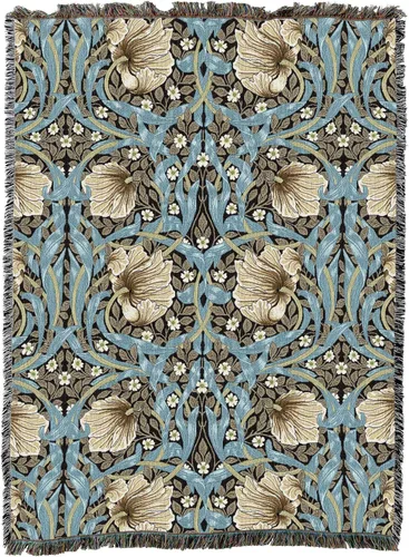 Miniatura 14 de Pure Country Weavers William Morris - Manta de Pimpernel XL - Artes y manualidades - Tapiz de regalo tejido de algodón - Fabricado en los Estados