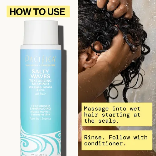 Miniatura 13 de Pacifica Beauty Salty Waves - Champú texturizante + acondicionador texturizante Para todo tipo de cabello Cabello de playa perfecto y sin