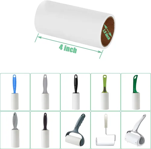 Miniatura 2 de Recambios de rodillo de pelusa de 4 pulgadas compatibles con Evercare PetLovers Muji Swihauk Bailalibo y más rodillos de pelusa estándar de 4 Solo
