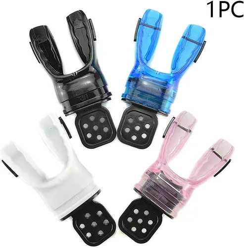 Miniatura 5 de Tookie Denpetec - Boquilla de buceo, boquilla de buceo, equipo práctico, mordida de silicona, moldeable, buceo, regulador con envoltura de corbata