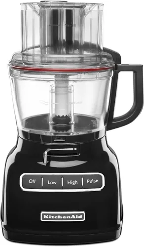 Miniatura 2 de KitchenAid KFP0930CU - Procesador de alimentos de 9 tazas con sistema de rebanada exacta y disco de papas fritas, contorno plateado