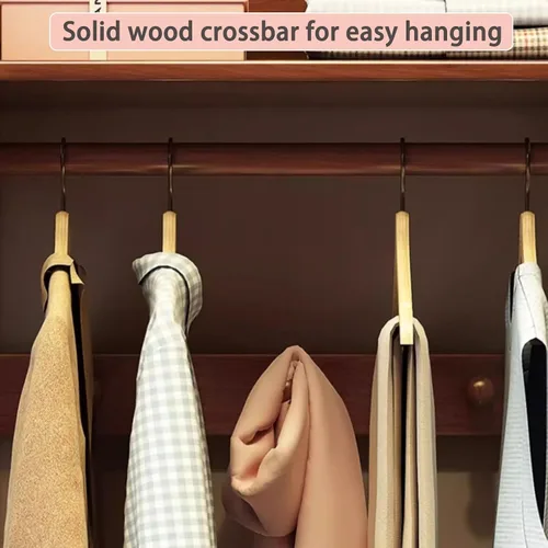 Miniatura 4 de Solid Wood Clothes Rack, Freestanding Clothing Rack, 5-in-1 Design Garment Rack, Large Capacity Coat Rack with Hooks and Storage Cabinet, Hall Tree