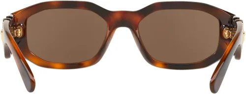 Miniatura 5 de Versace VE 4361 521773 Havana - Gafas de sol geométricas de plástico lentes marrones Havana 53-18-140