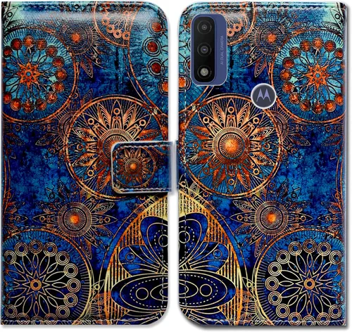 Miniatura 19 de Bcov Funda de piel con tapa para teléfono Motorola Moto G Pure/Power 2022 - Patrón de pájaro negro, ranura para tarjetas, bloqueo magnético, función