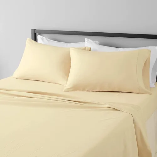 Miniatura 13 de Juego de sábanas de tamaño King, 4 piezas, sábanas negras King, sábanas de lino ultra suaves y transpirables para cama tamaño King, sábanas de cama