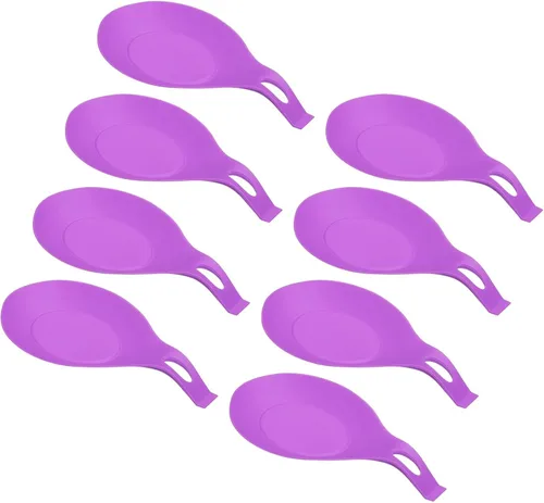 Miniatura 13 de uxcell Soporte de cuchara de silicona, 7.68 x 3.74 pulgadas, resistente al calor, soporte para utensilios de cocina, espátula, soporte para cucharón