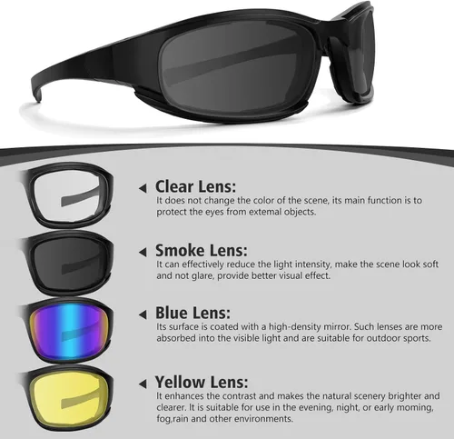 Miniatura 5 de Motorcycle Riding Glasses Motorcycle Goggles Padding Goggles Motorcycle Sunglasses UV Protection Dustproof Windproof