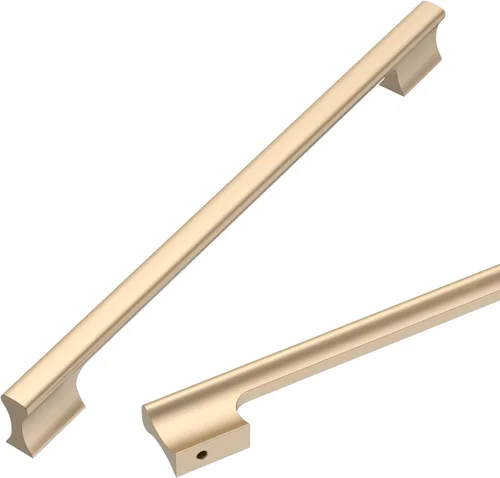 Miniatura 15 de Asidrama - Paquete de 10 manijas de gabinete de cocina color oro cepillado de 3 pulgadas (76mm), accesorios dorados para gabinetes de cocina