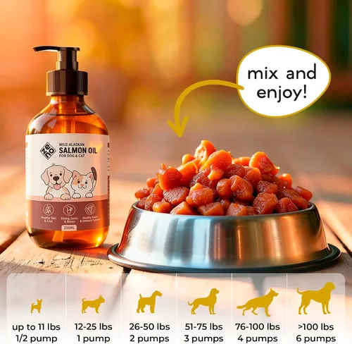 Miniatura 4 de ZENO Aceite de salmón salvaje de Alaska para perros y gatos, aceite de pescado puro para perros con Omega 3, suplementos de EPA y DHA para piel