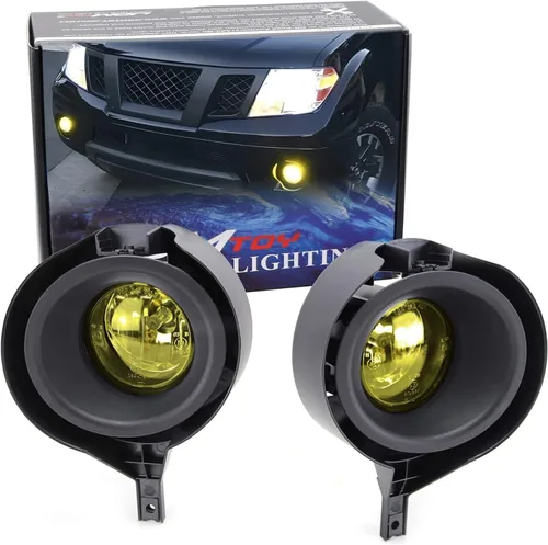 Miniatura 9 de iJDMTOY Kit de faros antiniebla con lente transparente izquierda/derecha con bombillas halógenas, cubiertas de bisel e interruptor de arnés