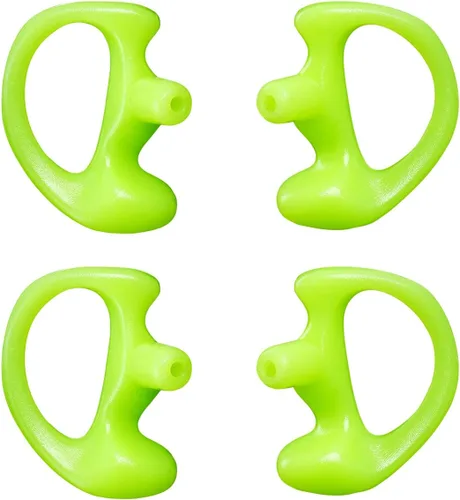 Miniatura 15 de Eardud Earmold de silicona suave de repuesto para Walkie Talkie Kit de audio de tubo acústico de aire (tres colores, mediano (3 pares))
