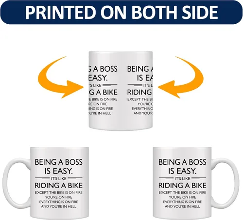 Miniatura 7 de Shqiueos Taza divertida de regalo para hombres y mujeres, de 11 onzas, regalo de humor de oficina para jefe, gerente, director, compañeros