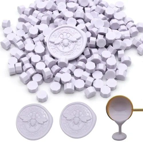 Miniatura 30 de 250 unidades de cuentas de cera de sello doradas antiguas, cuentas de cera premium de Andotopee para sellos de sellos, paquete de repuesto de perlas