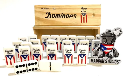 Miniatura 2 de Dominó de Puerto Rico, edición limitada, juego de dominó clásico puertorriqueño, edición Mad Can, estilo original de Broricua