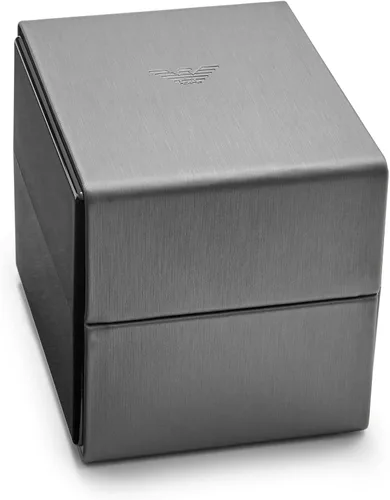 Miniatura 7 de Emporio Armani Reloj de cuero de tres manecillas para hombre